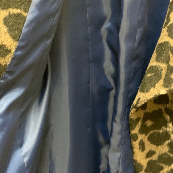 T Tahari Leopard Wrap Coat - Picture 7 of 8